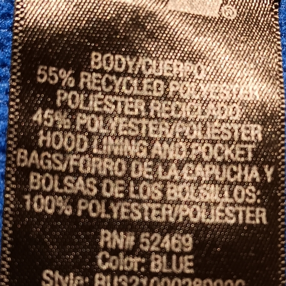 Russell Boy's EUC Zippered Jacket, Dri-Power 360, Size XXL (18), Navy Red & Gray - Picture 12 of 13